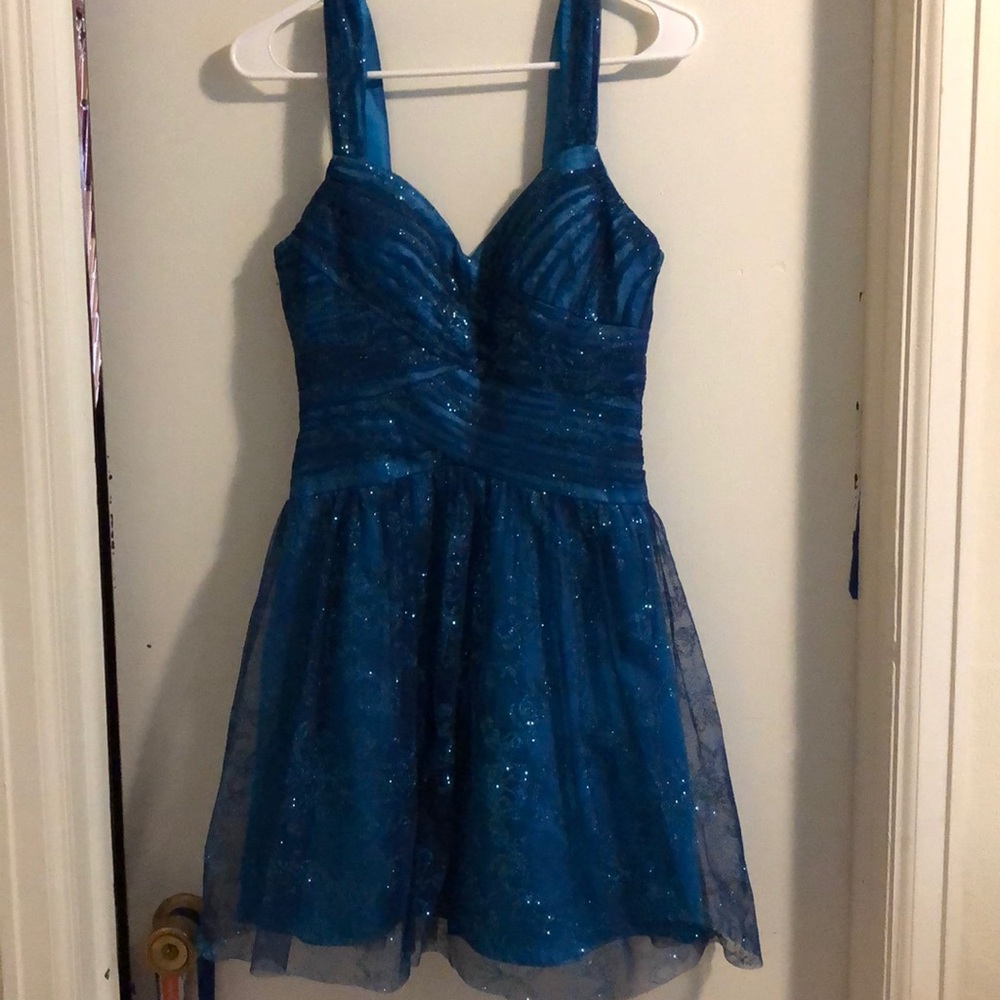 Sparkly blue dress